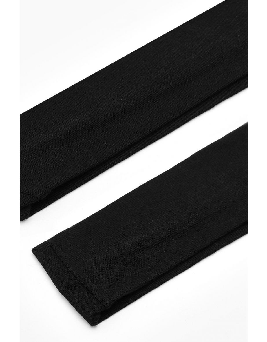 2 Pack Wide Jersey Headbands - black - 2