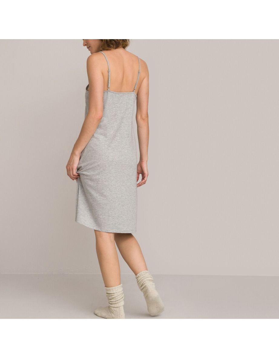 Cotton Mix Nightie with Short Sleeves