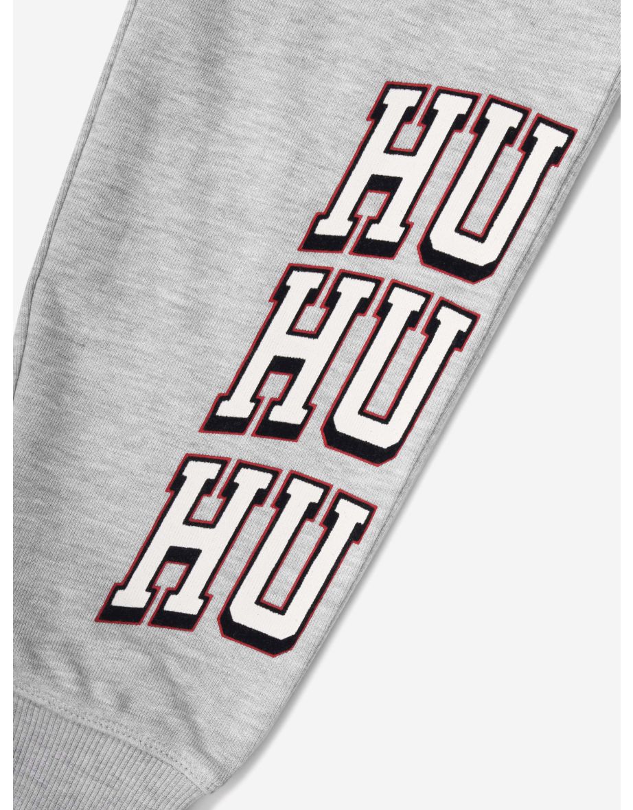 Boys Logo Print Joggers in Grey - 4