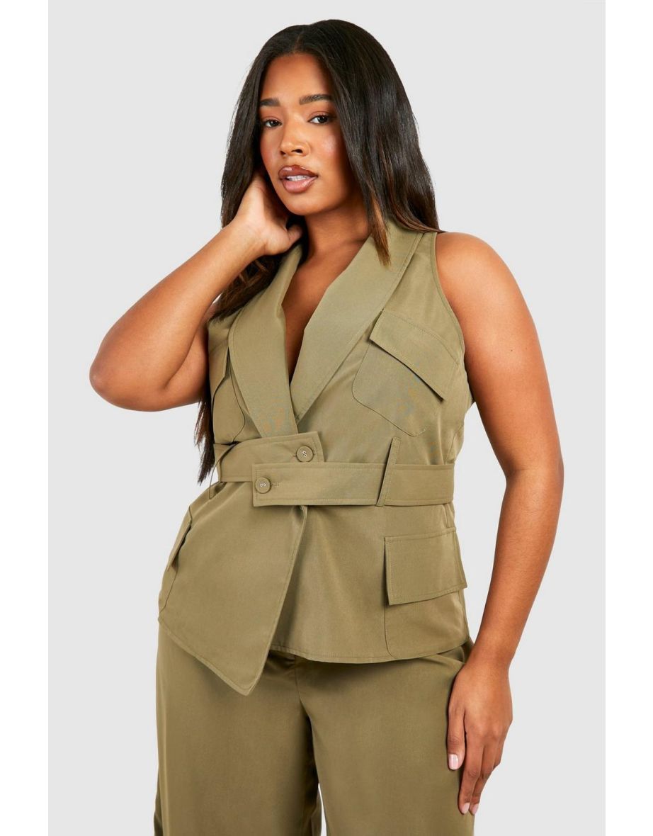 Khaki waistcoat hotsell