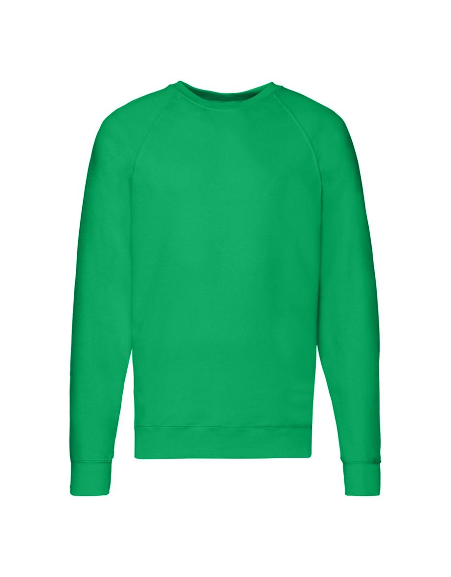  Fruit of the Loom Mens Lightweight Raglan Sweatshirt (240 GSM)  (XL) (White) : Clothing, Shoes & Jewelry