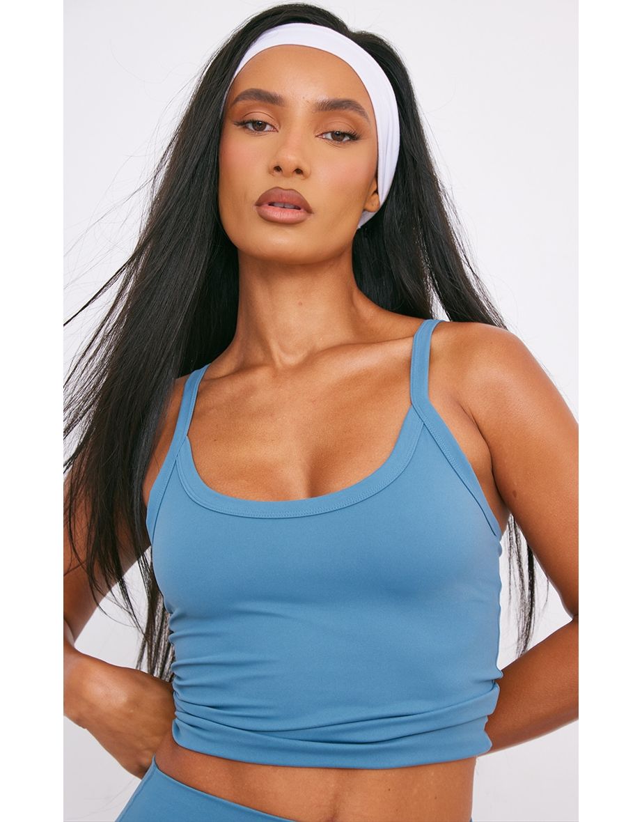 Petrol Sculpt Strappy Gym Vest