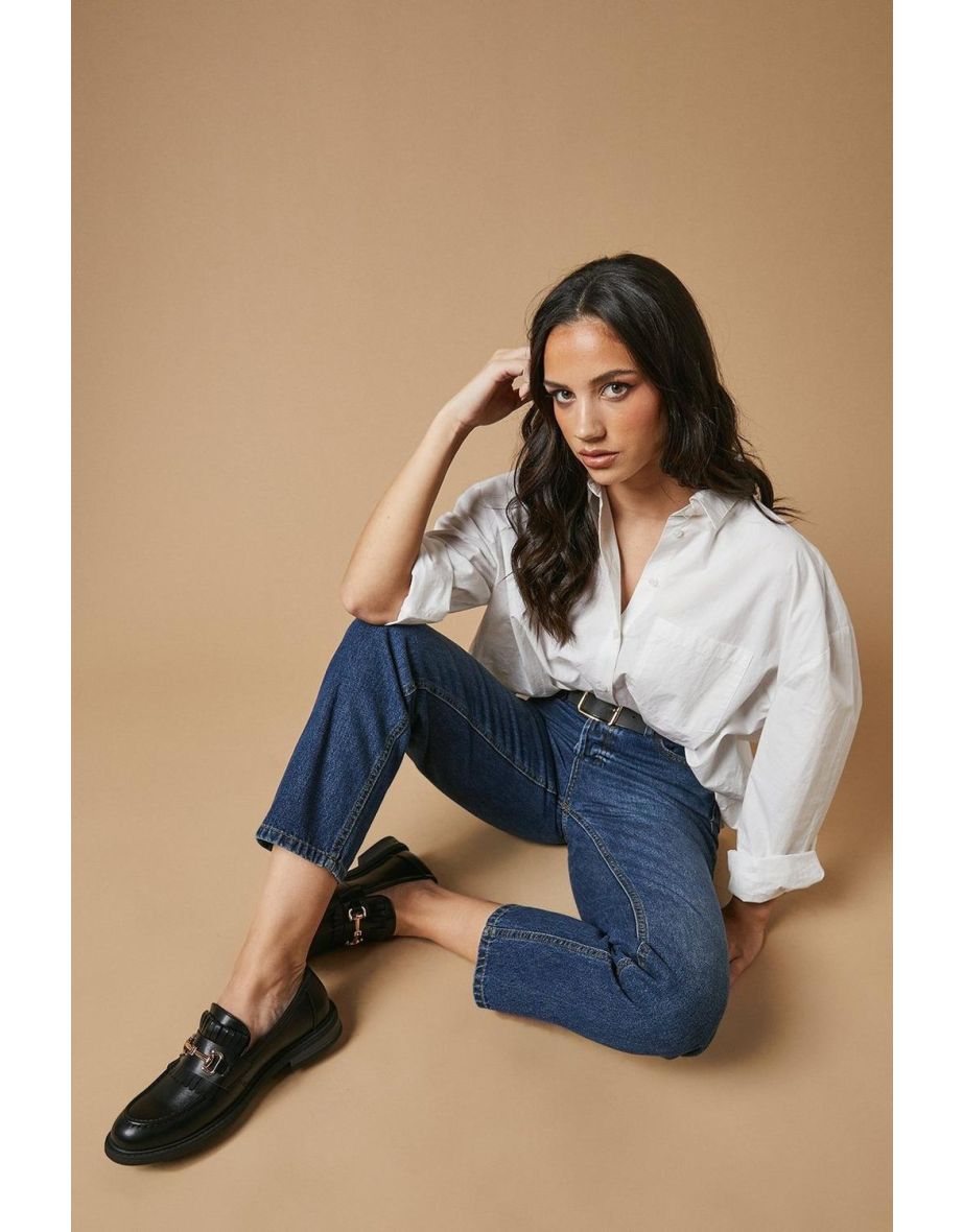 Blairen Fringe Detail Metal Snaffle Loafer