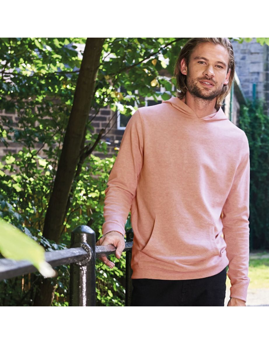 Awdis Mens Lusaka Regen Ecologie Hoodie - Soft Peach