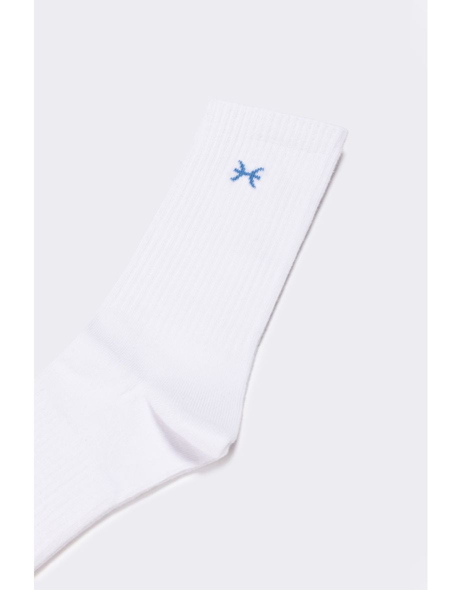 EMBROIDERED STAR SIGN SOCK - 1