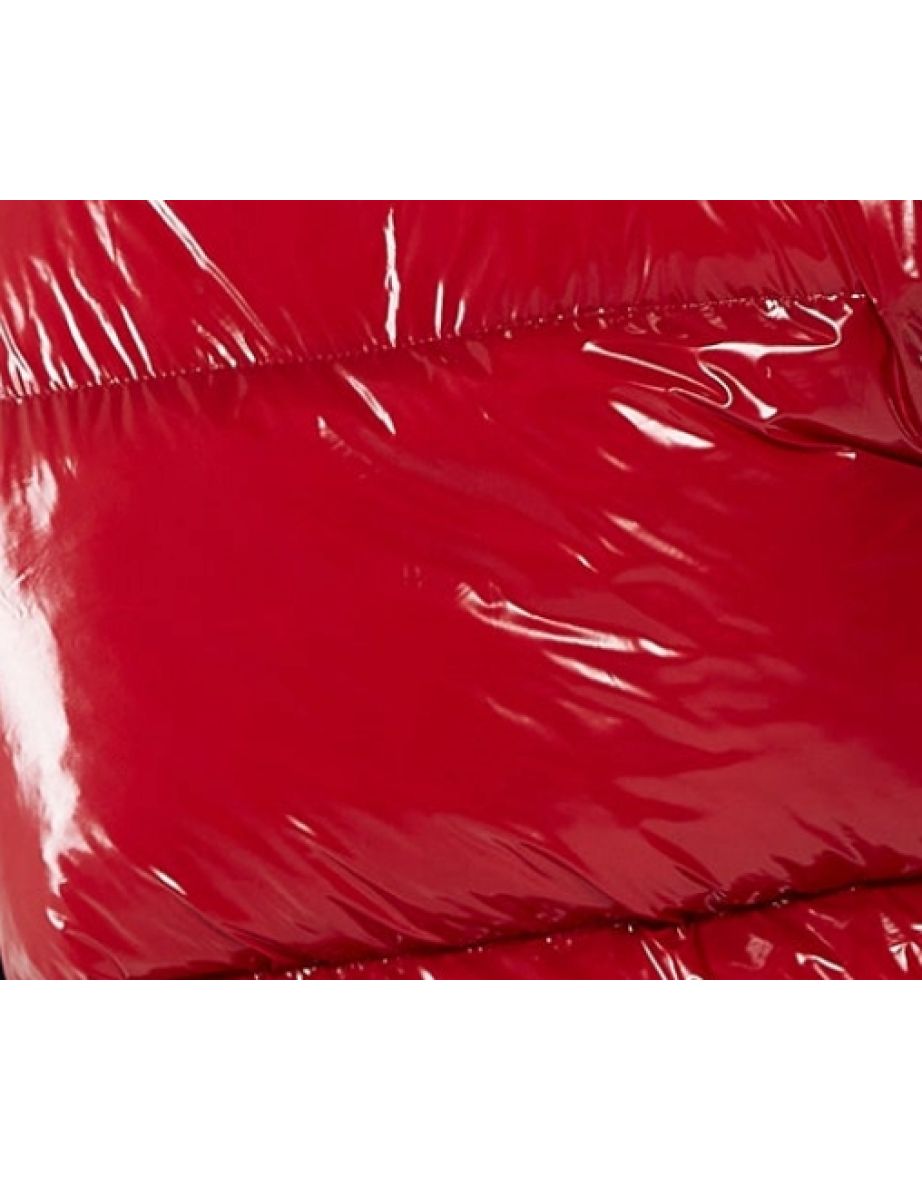Women’s Wet Look Gilet in Red - 6