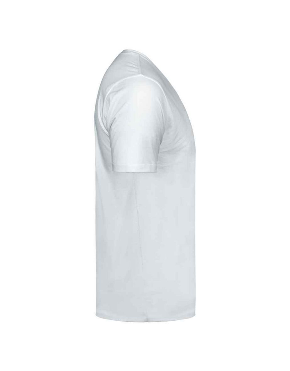 Tee Jays Mens Luxury V Neck T-Shirt - White - 2