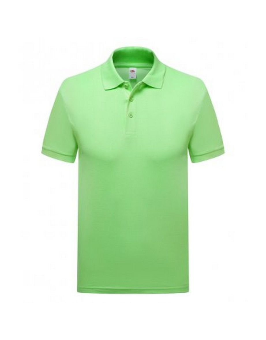 Fruit of the Loom Mens Premium Cotton Pique Polo Shirt - Neo Mint