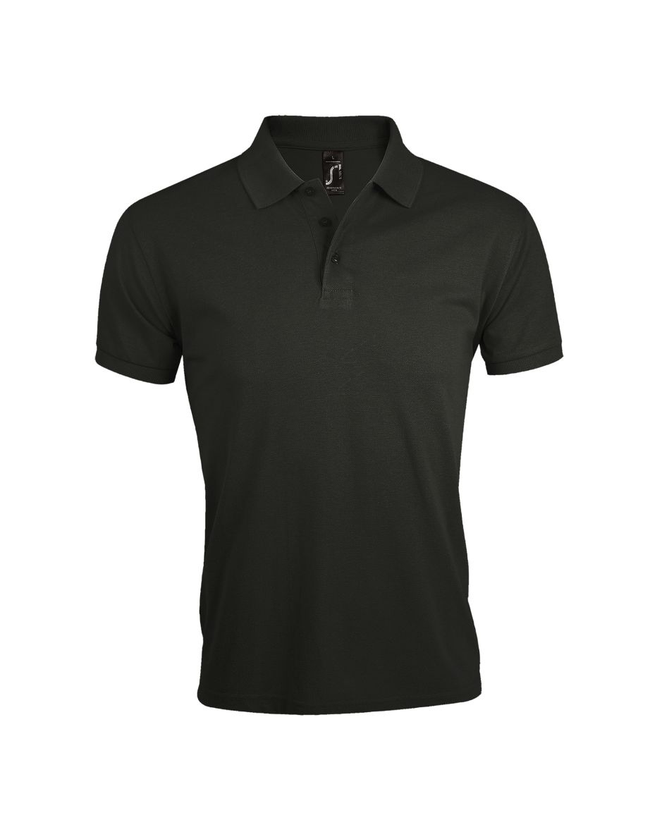 SOLs Mens Prime Pique Plain Short Sleeve Polo Shirt - Dark Grey