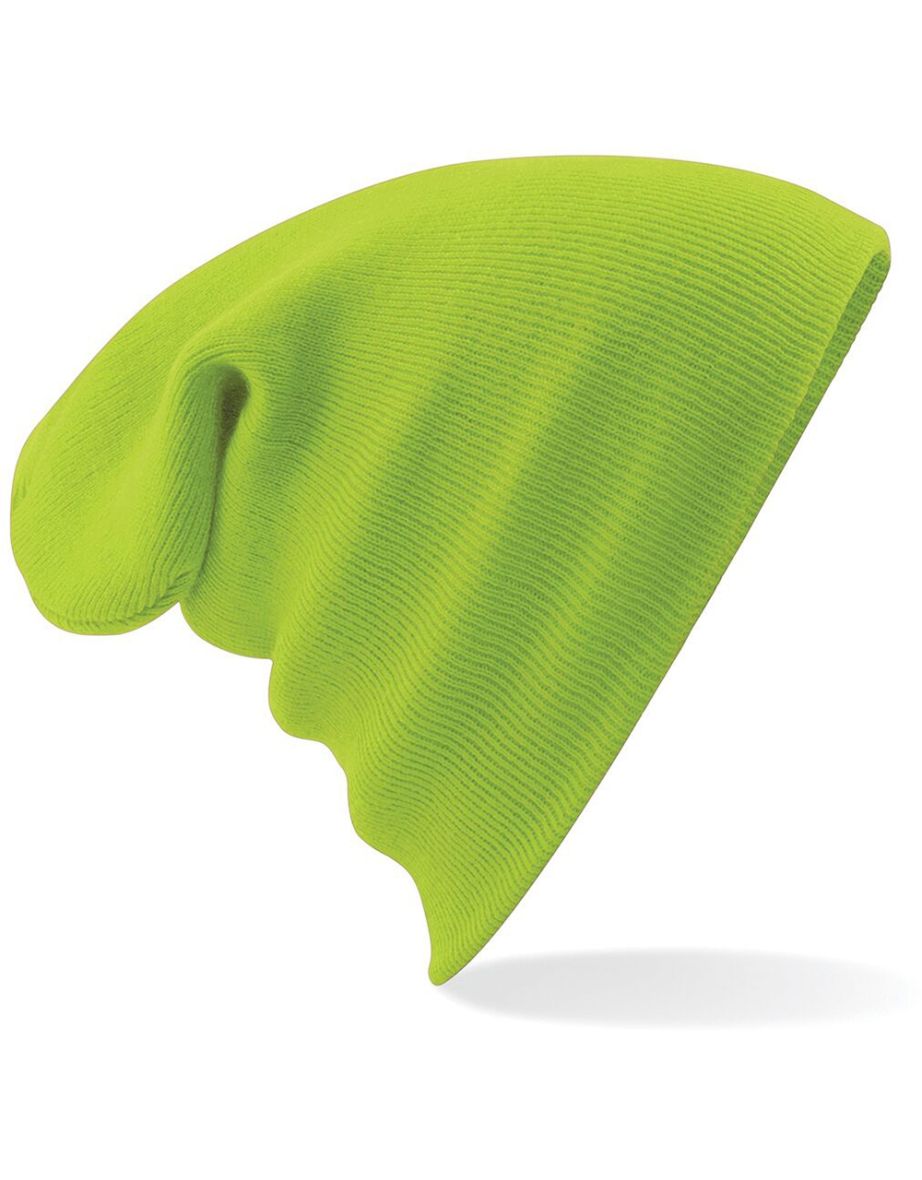 Beechfield Soft Feel Knitted Winter Hat - lime Green - 1
