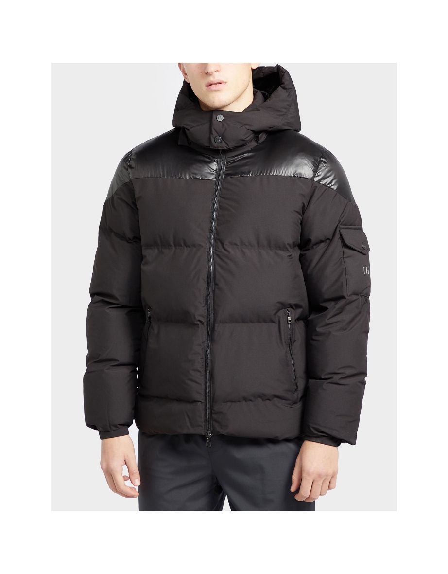 Men's Unlike Humans Short Puffer Jacket in Black