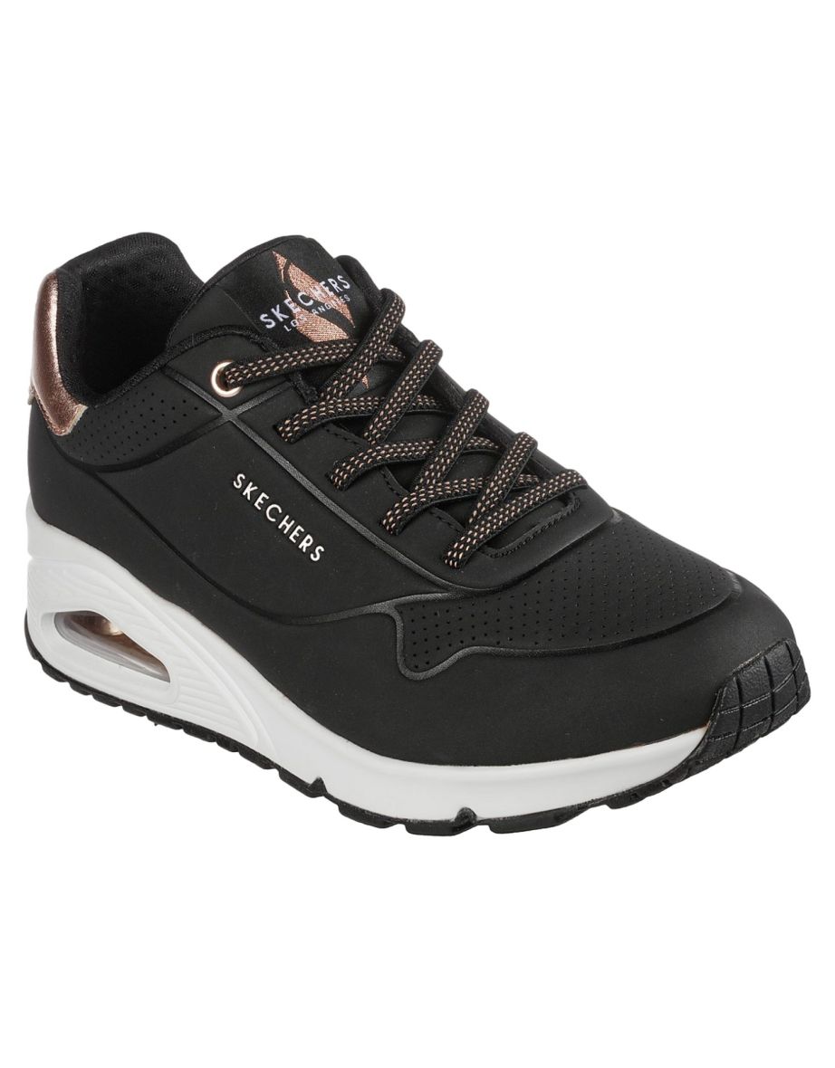 Skechers Womens/Ladies Uno Shimmer Away Trainers - Black