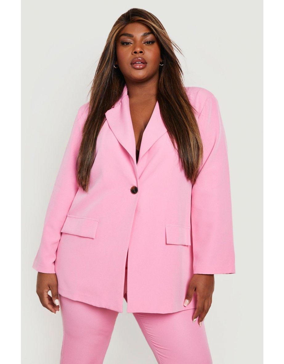 Plus size outlet tailored blazer