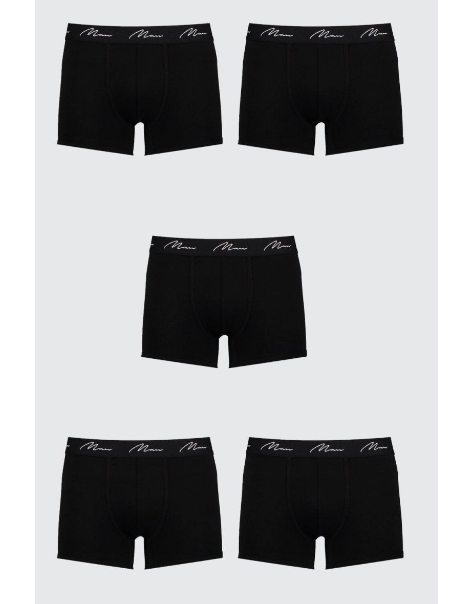 5 Pack MAN Signature Trunks - black - 1