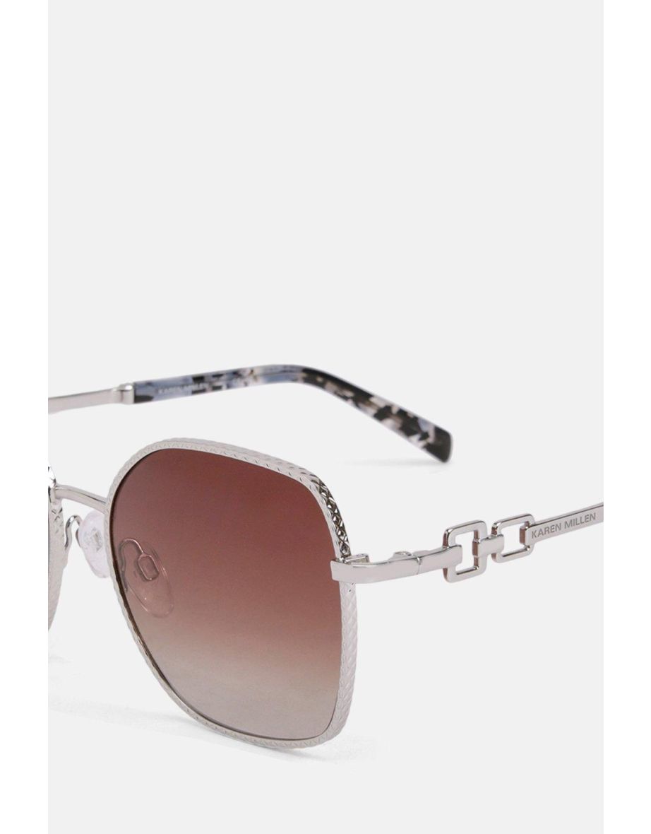 Silver Rounded Sunglasses - 3