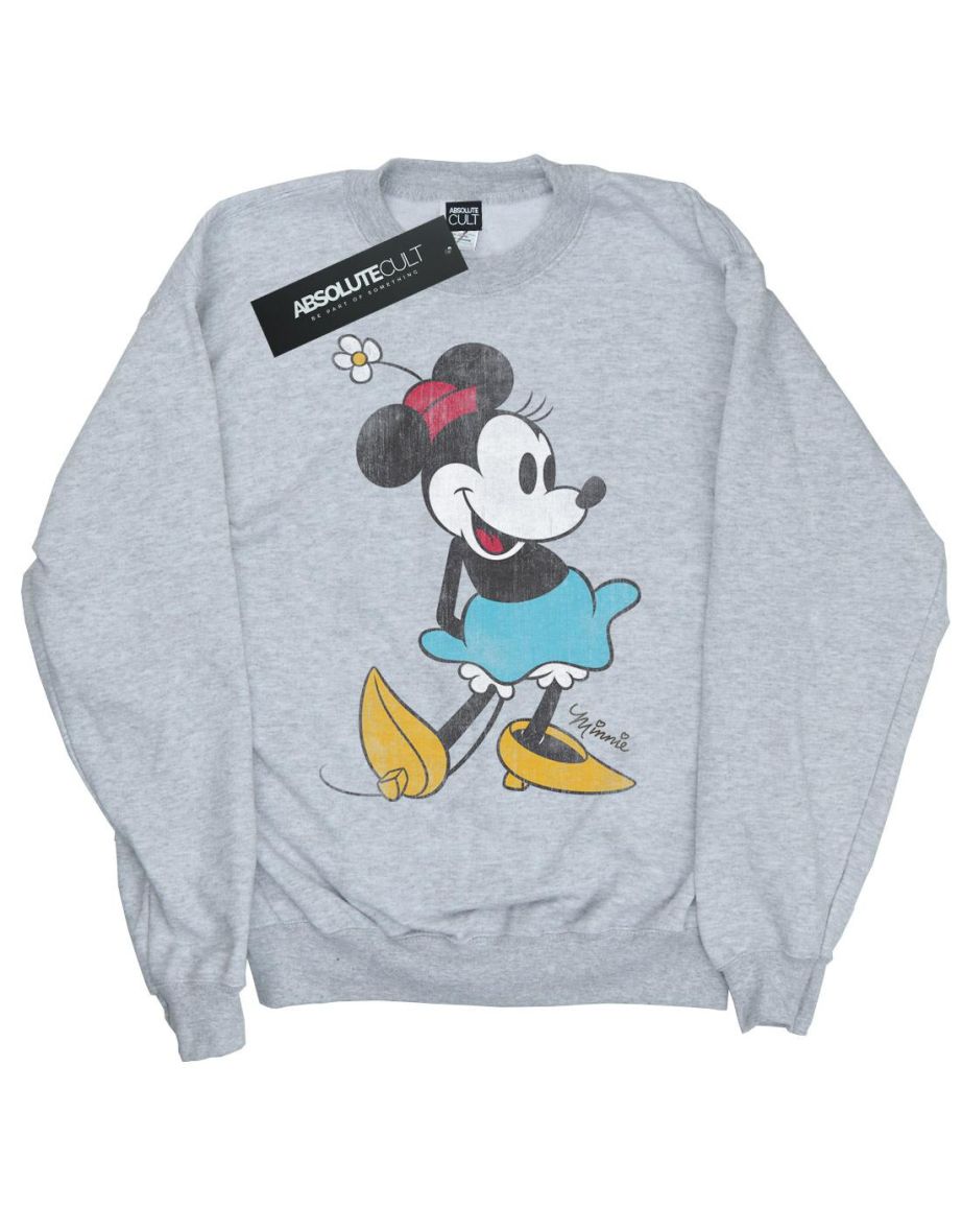 Shop Disney Girls Mickey Mouse Classic Minnie Mouse Sweatshirt Sports Grey Online in Bahrain VogaCloset