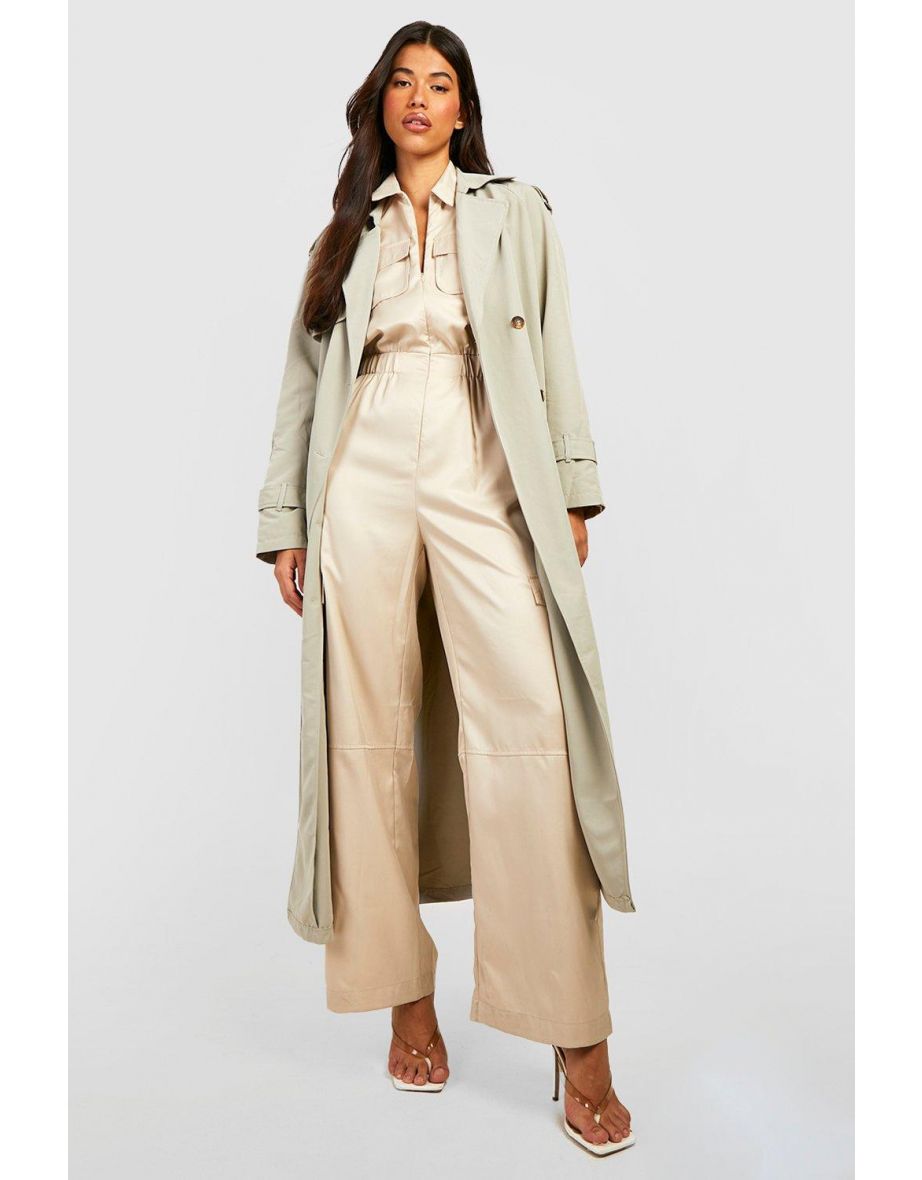 Light Weight Cotton Twill Boiler Suit - stone