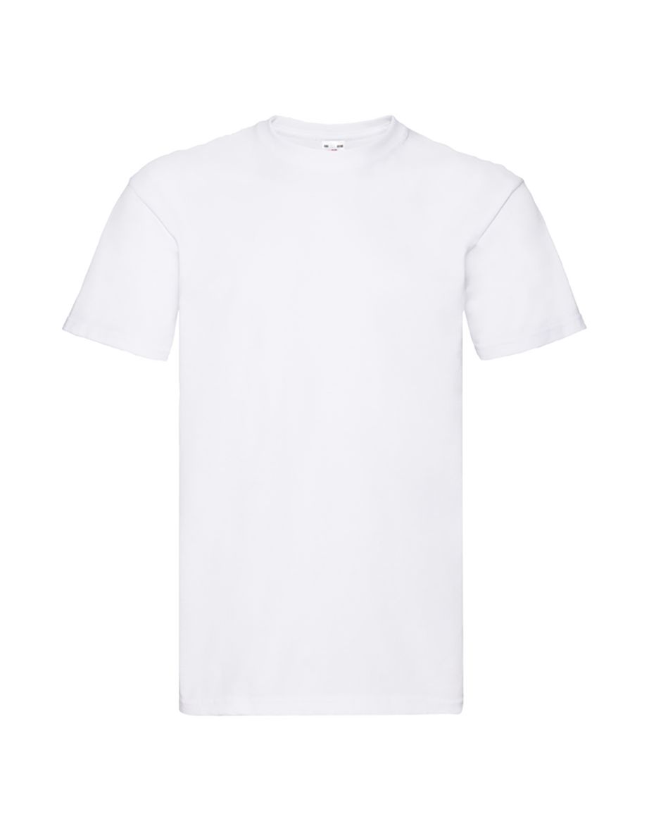 Fruit Of The Loom Mens Super Premium Short Sleeve Crew Neck T-Shirt - White