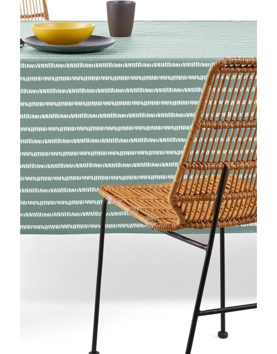 Irun Striped Oilcloth Cotton Tablecloth