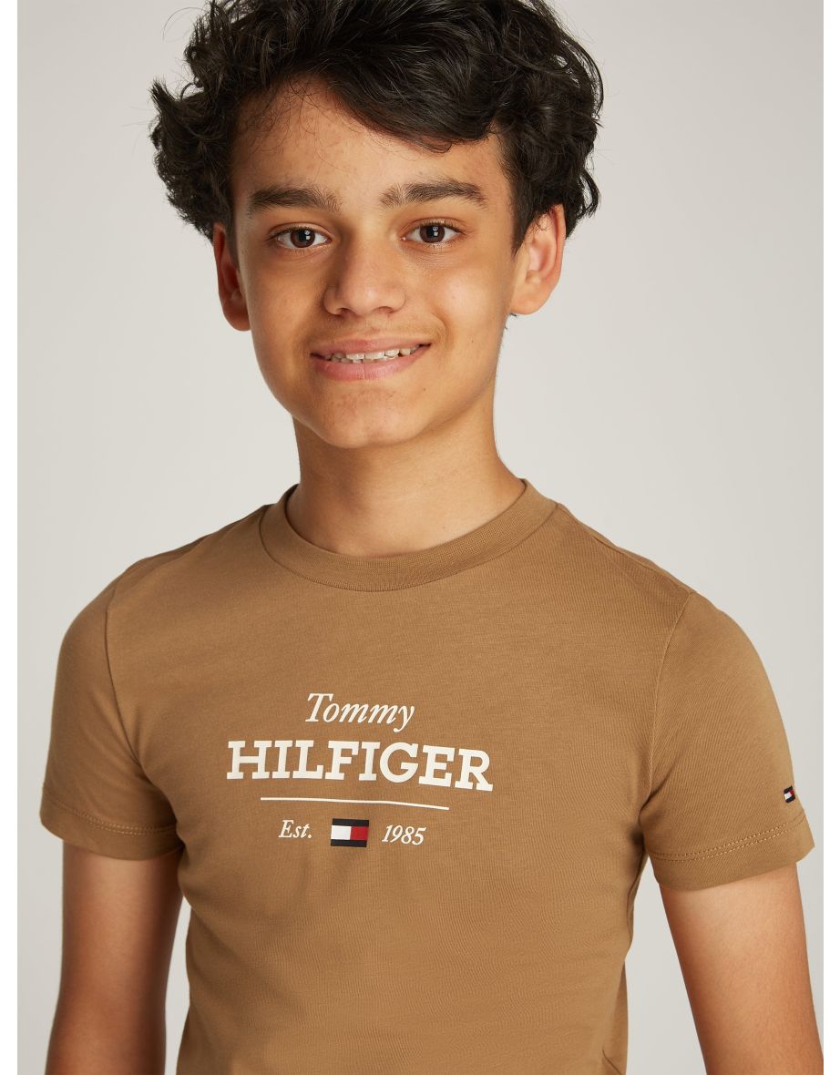 Boys Monotype 1985 Regular T-Shirt in Brown - 3