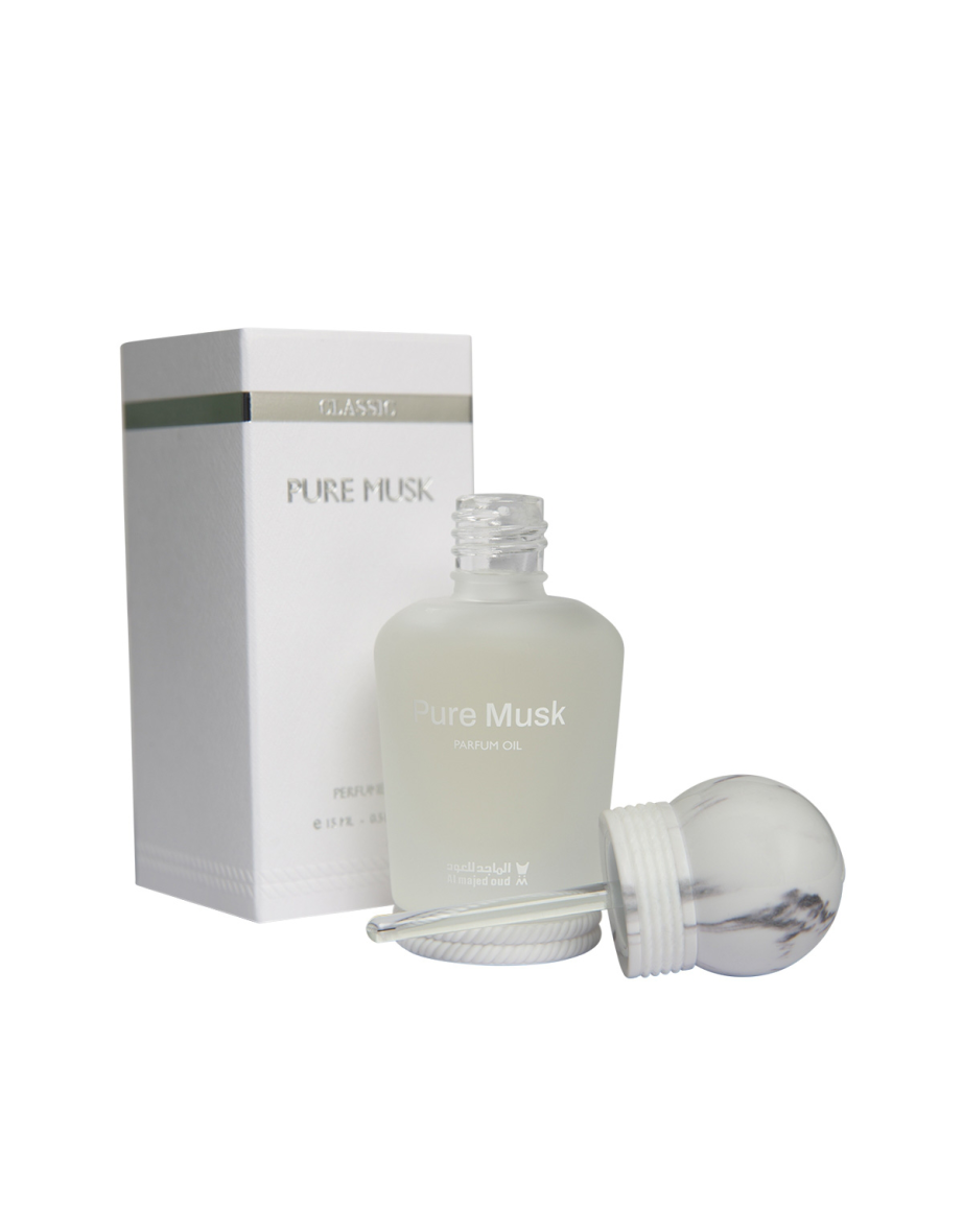 Al Majed For Oud Pure Musk Perfume Oil - 15 ml