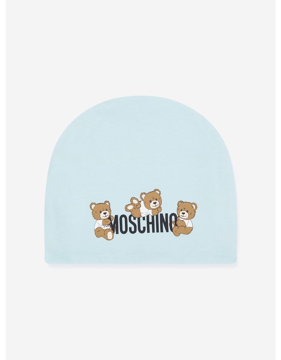 Baby Boys Teddy Bear Logo Babygrow Set in Blue - 3