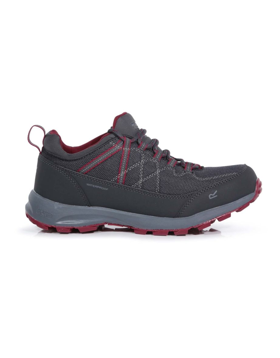 Women's Regatta Lady Samaris Lite Waterproof Low Walking Shoes in Grey