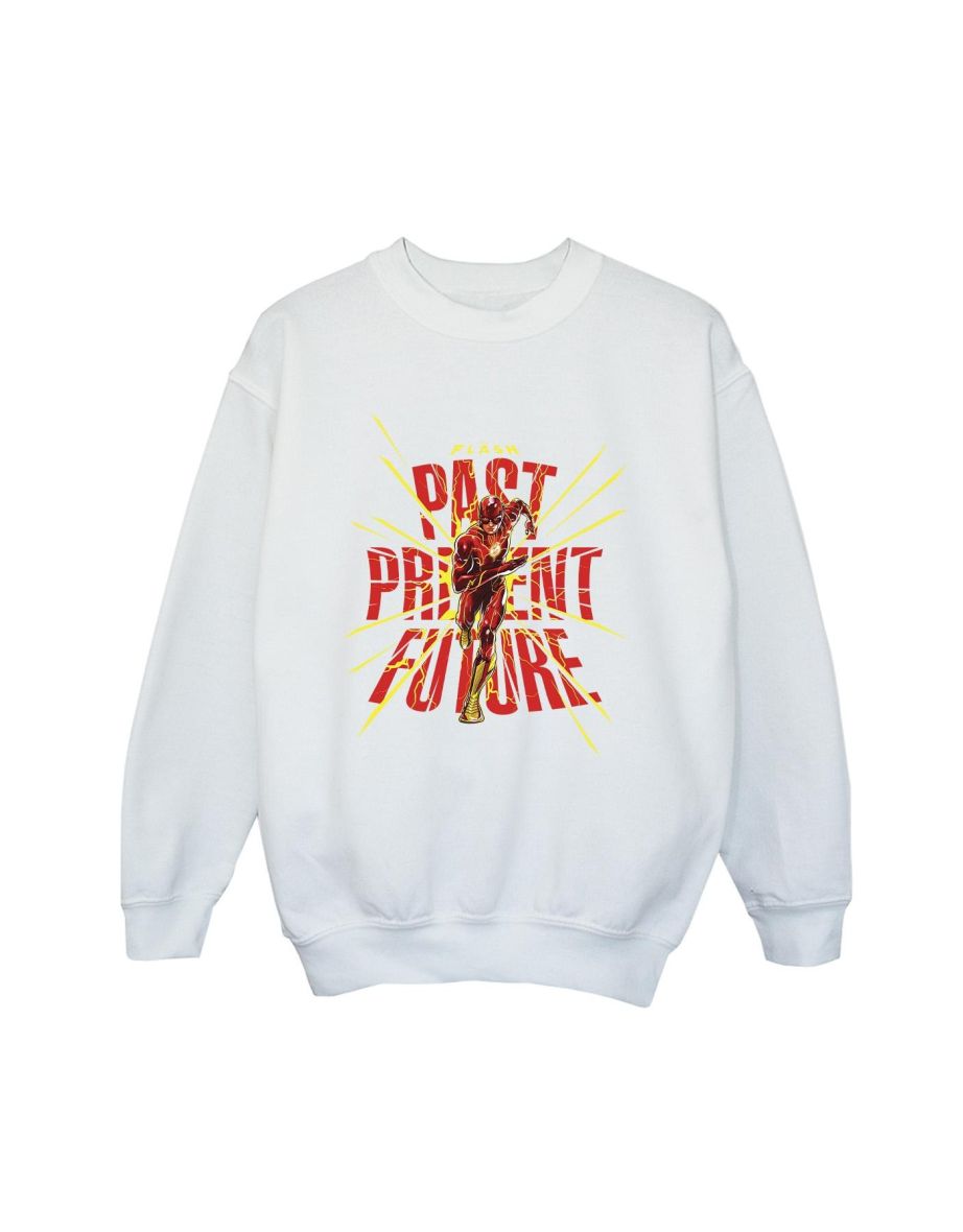 DC Comics Boys The Flash Past Present Future Sweatshirt - White - 1