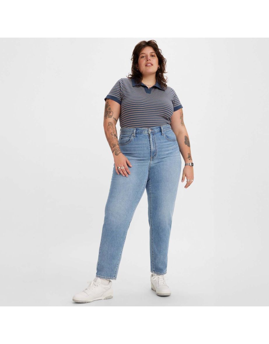 Women's Levis Plus 80's Mom Jeans in Blue - 5