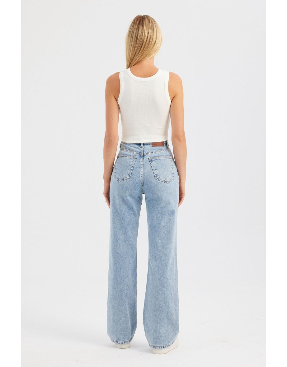 Cotton Studded Crop Top with a Bust Cut Out - 4