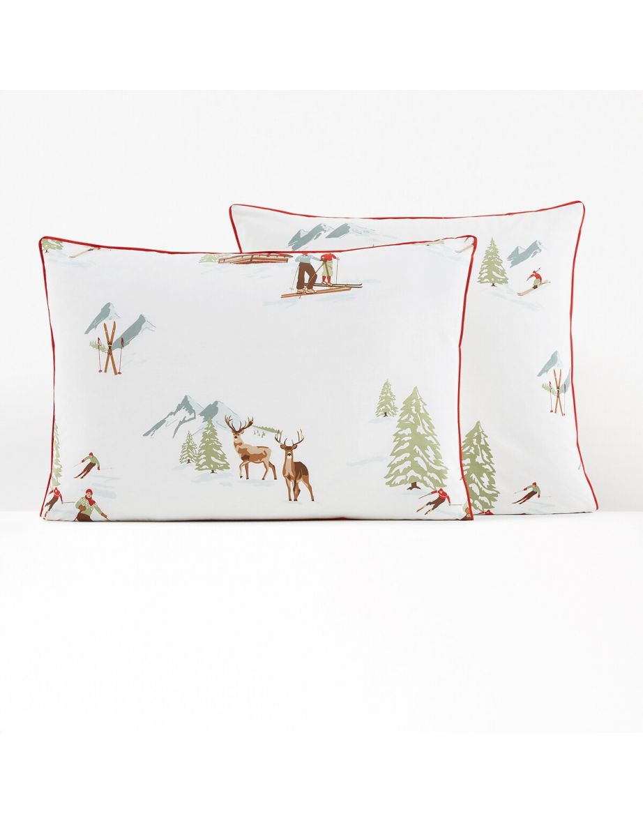 St Moritz Alpine 100% Cotton Percale 200 Thread Count Pillowcase