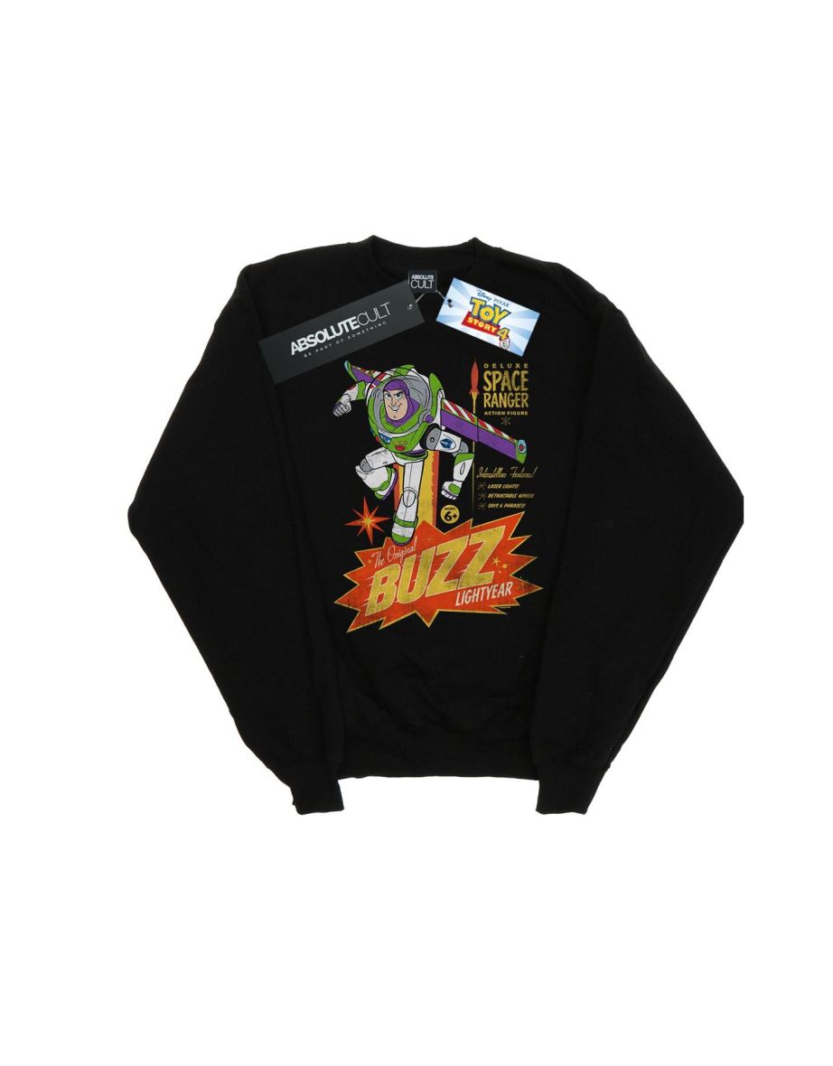 Disney Mens Toy Story 4 The Original Buzz Lightyear Sweatshirt - Black - 1