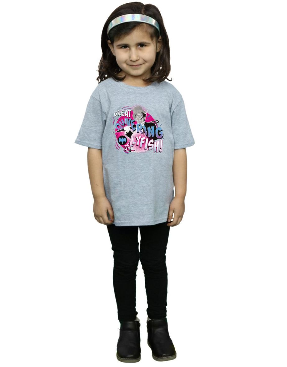 DC Comics Girls Batman TV Series The Penguin Jellyfish Cotton T-Shirt - Sports Grey - 3