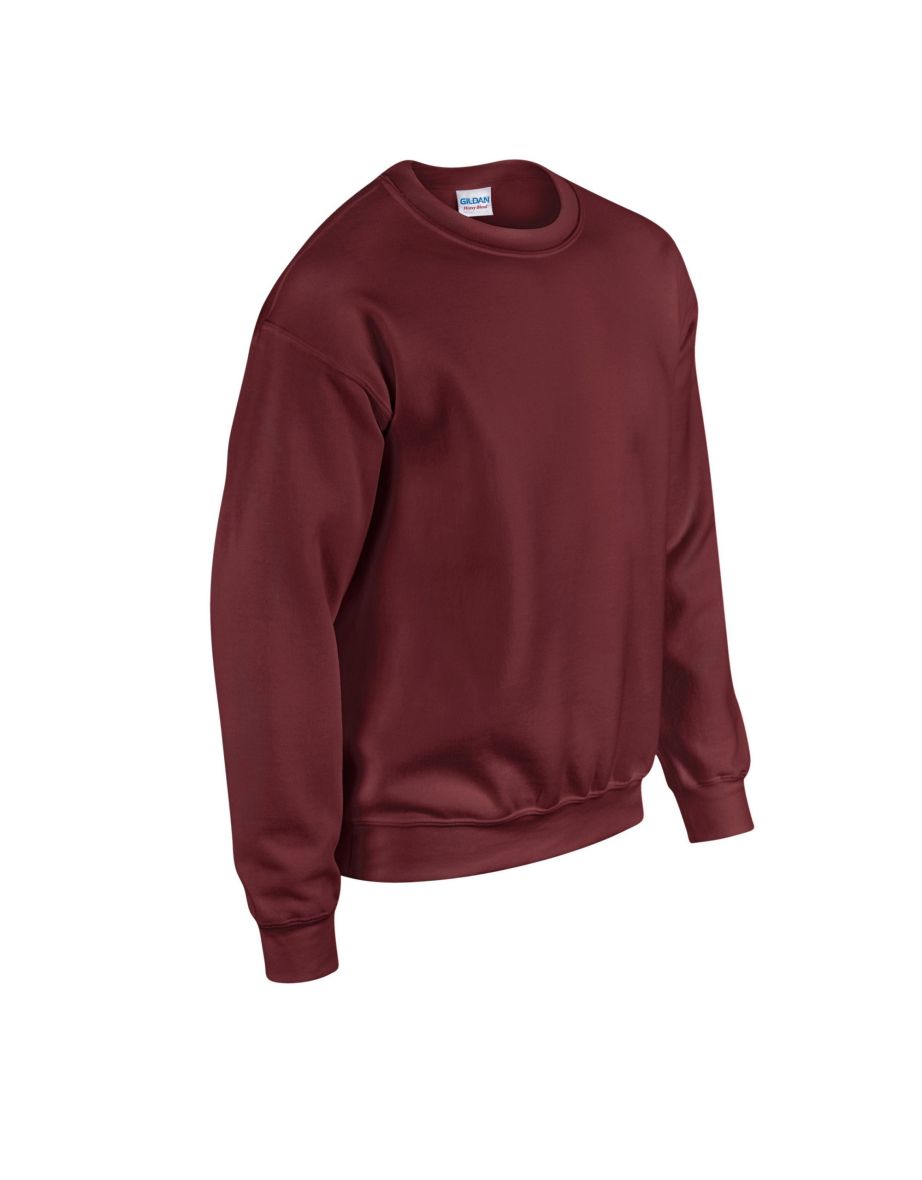 Gildan Mens Heavy Blend Sweatshirt - Maroon - 2