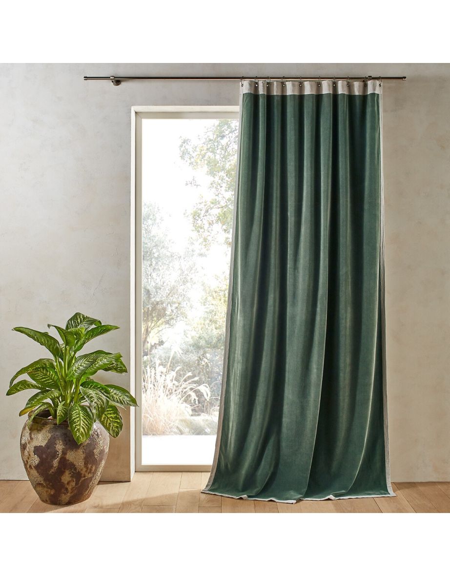 Venita Cotton Velvet and Linen Curtain