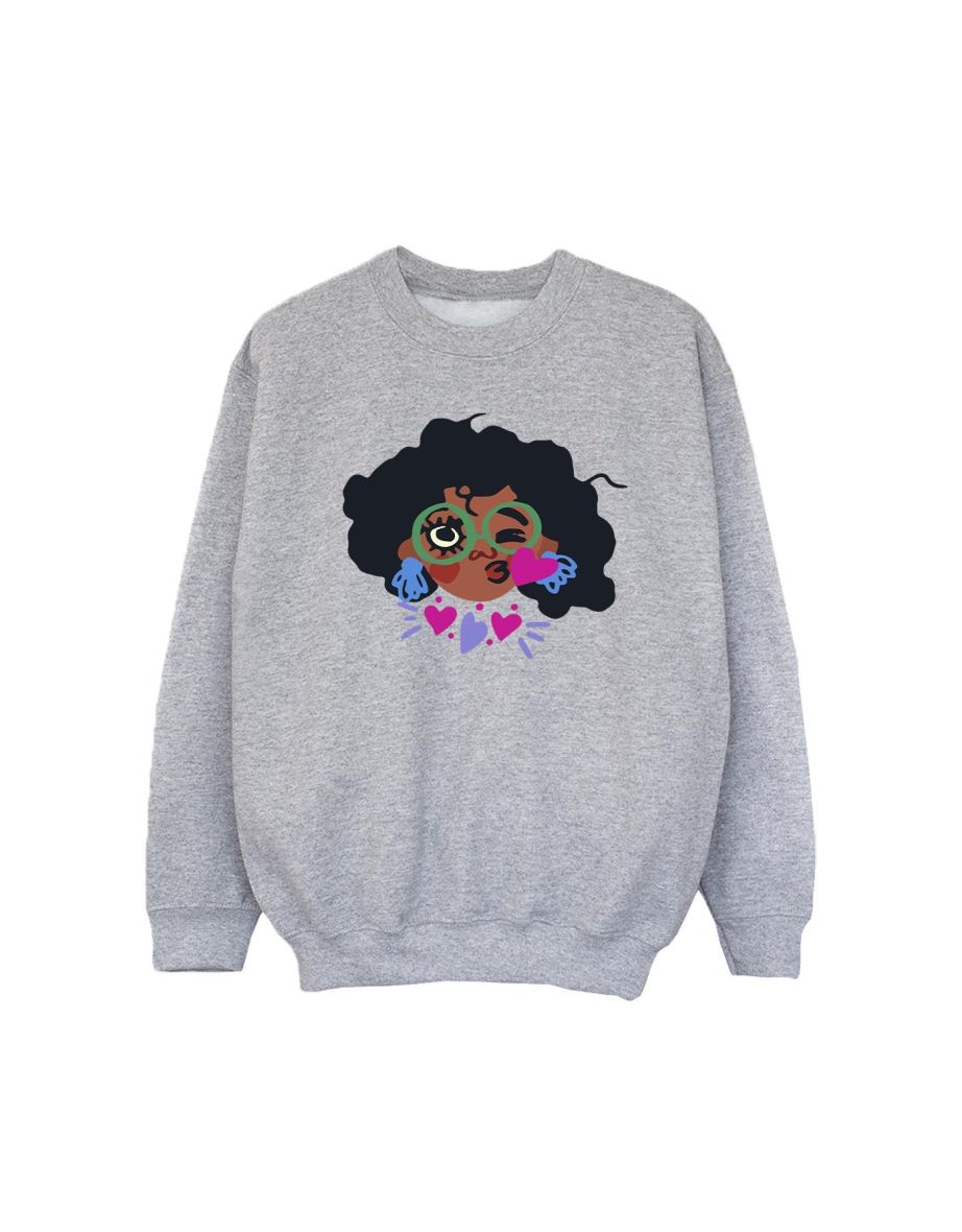 Disney Girls Encanto Mirabel Kiss Sweatshirt - Sports Grey - 3