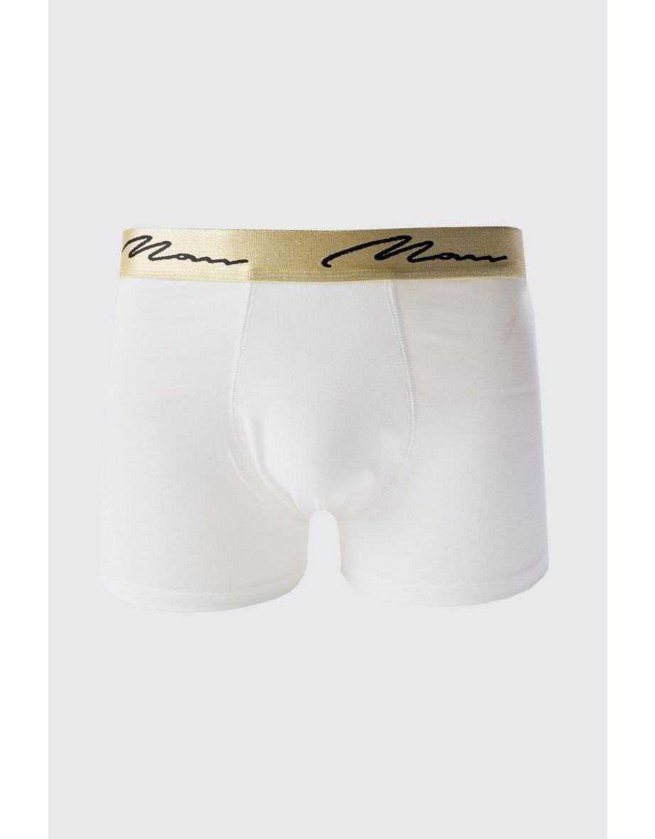 5 Pack Man Signature Gold Waistband Boxers In Multi - multi