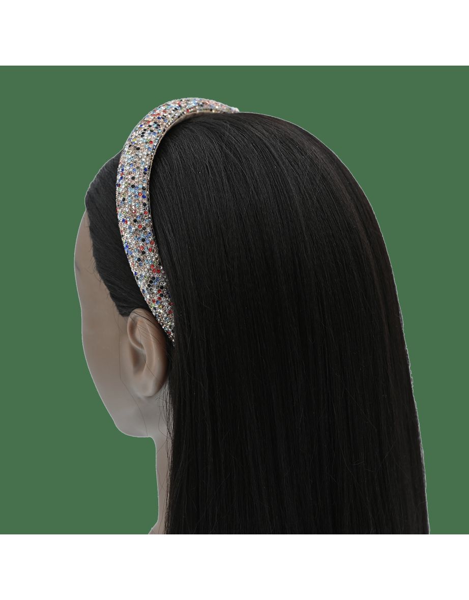 Multicolored Gemstone Rose Gold Headband - 1