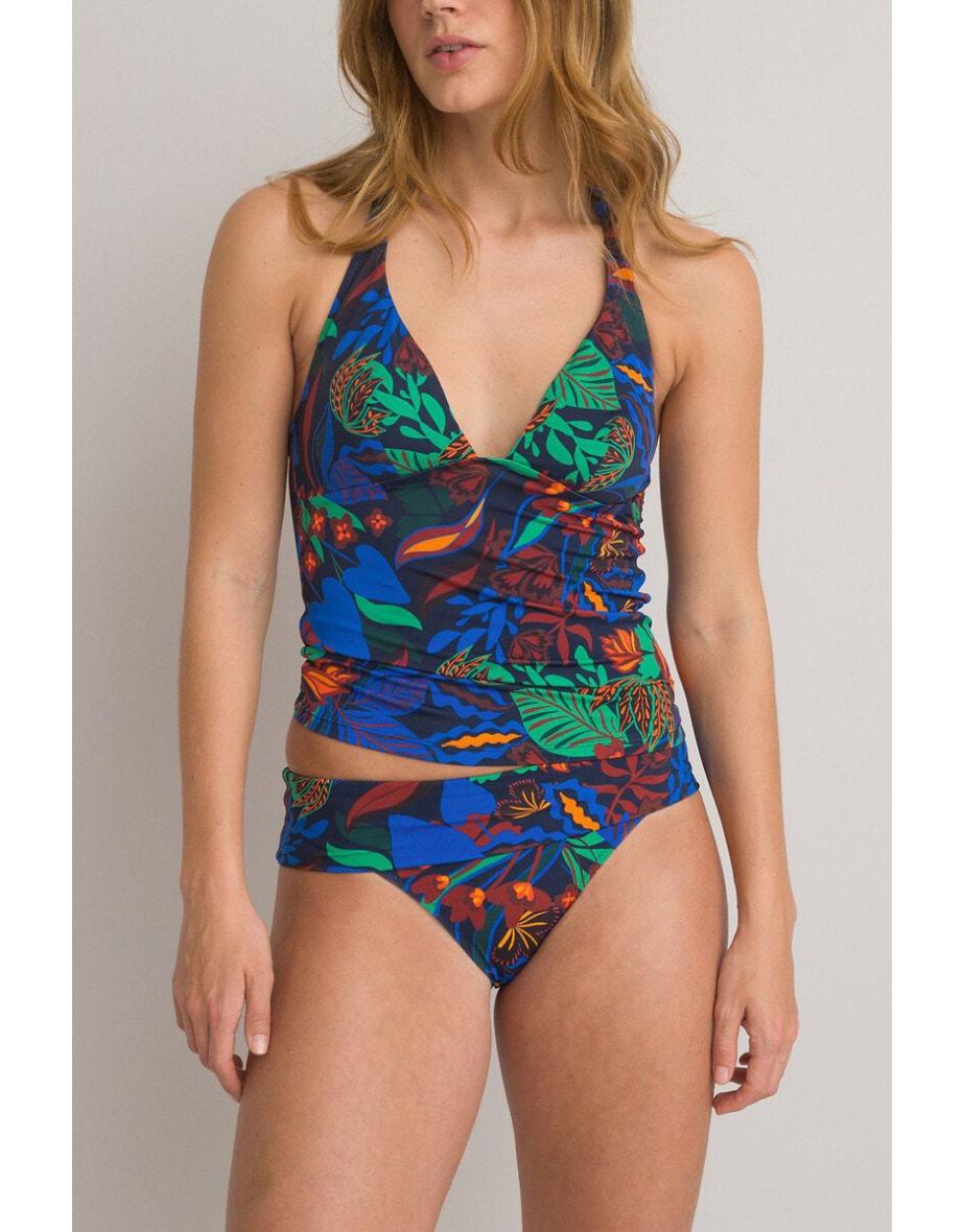 Tropical Print Tankini Top