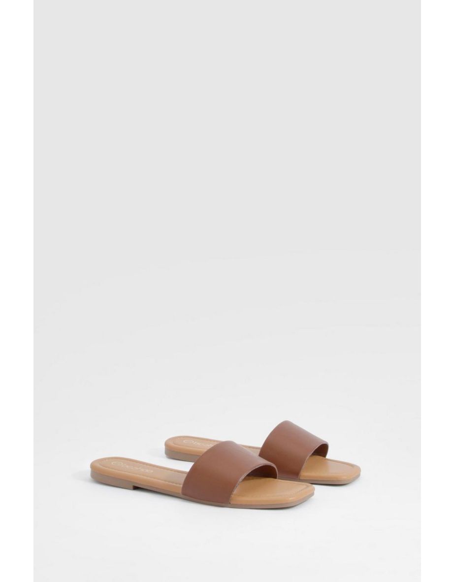 Minimal Mule Sandals - tan