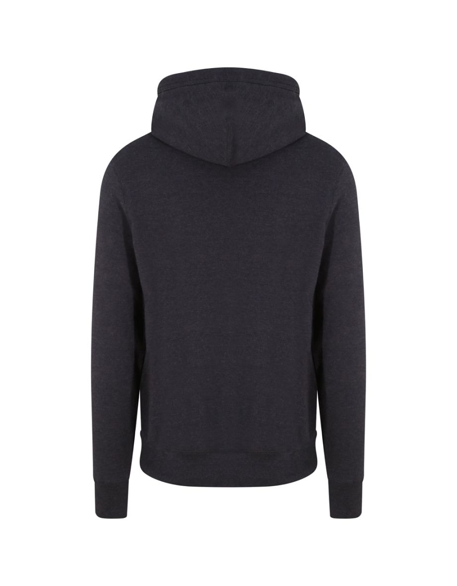 AWDis Adults Unisex Cross Neck Hoodie - Black Smoke - 1