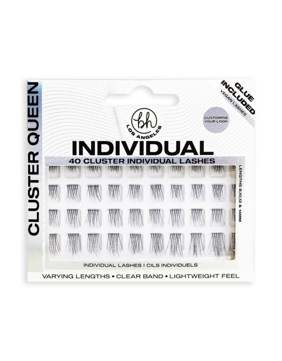 BH Los Angeles Natural Individual Lashes Cluster Queen
