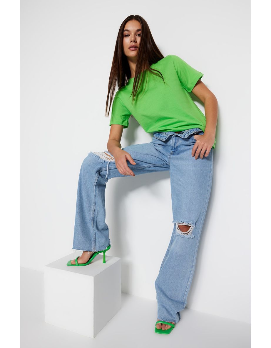 T-Shirt - Green - Regular fit