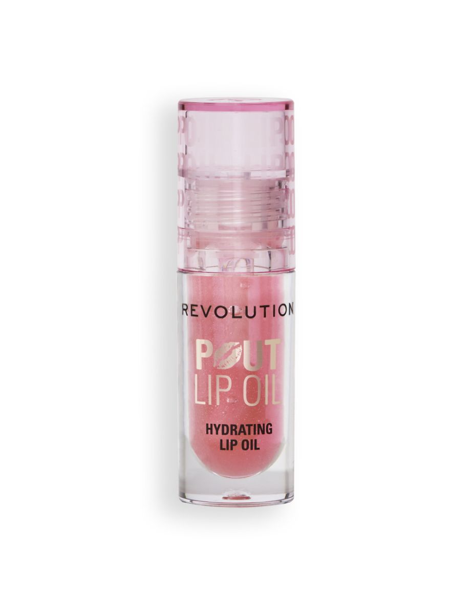 Revolution Pout Lip Oil Glam Pink Shimmer - 2