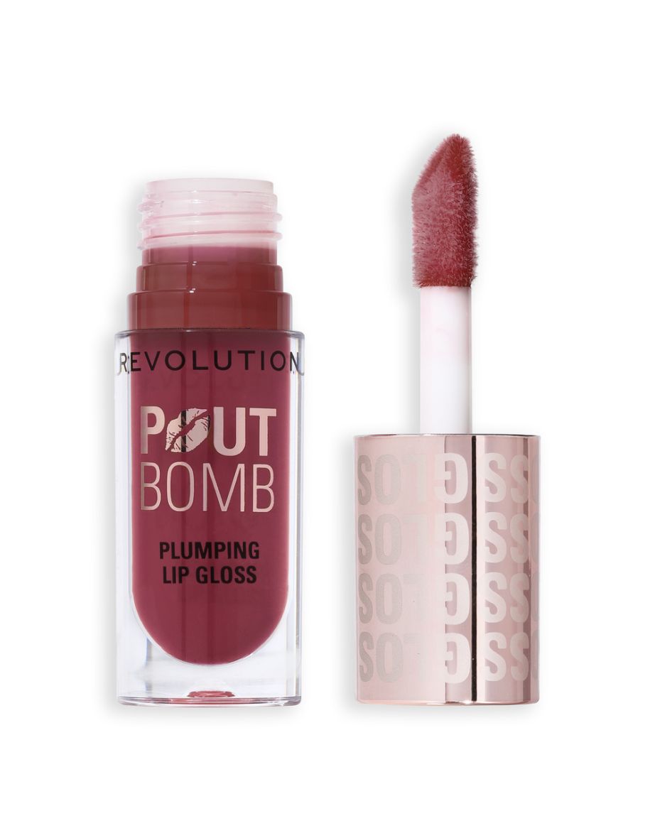 Revolution Pout Bomb Plumping Gloss Rosewood Rose Pink