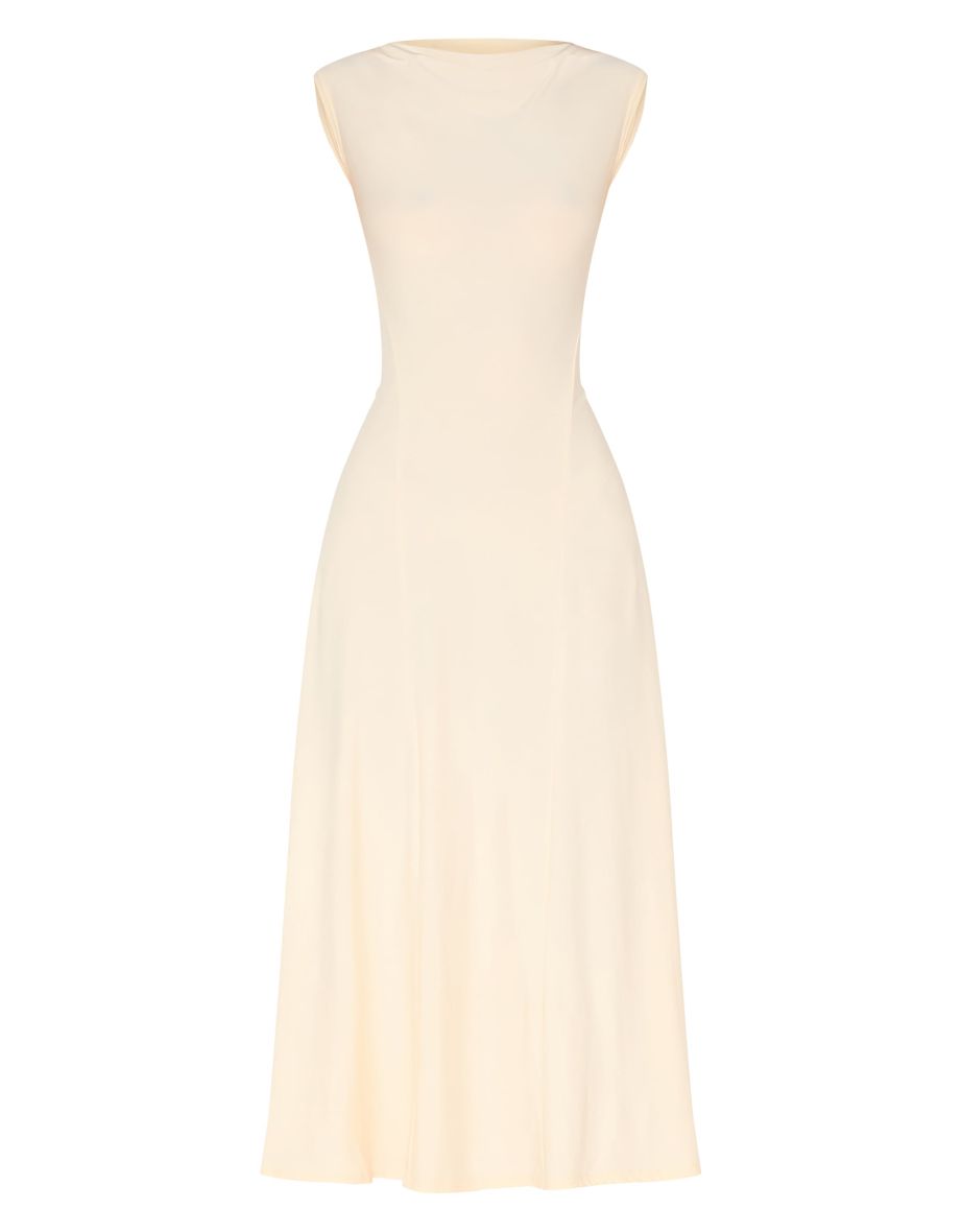 Lemon Asymmetric Panelled Floaty Maxi Dress - 4