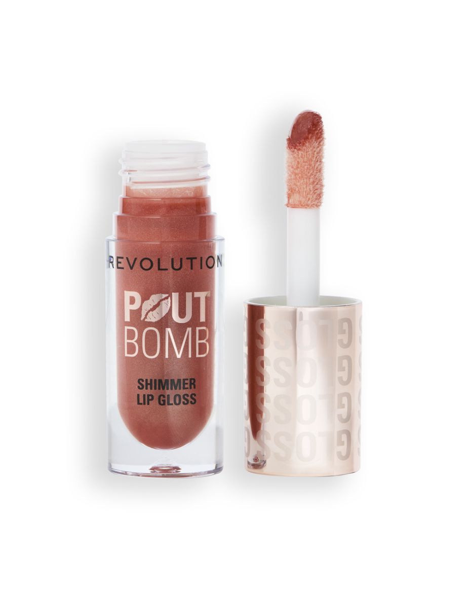 Revolution Pout Bomb Shimmer Gloss Nude Glow