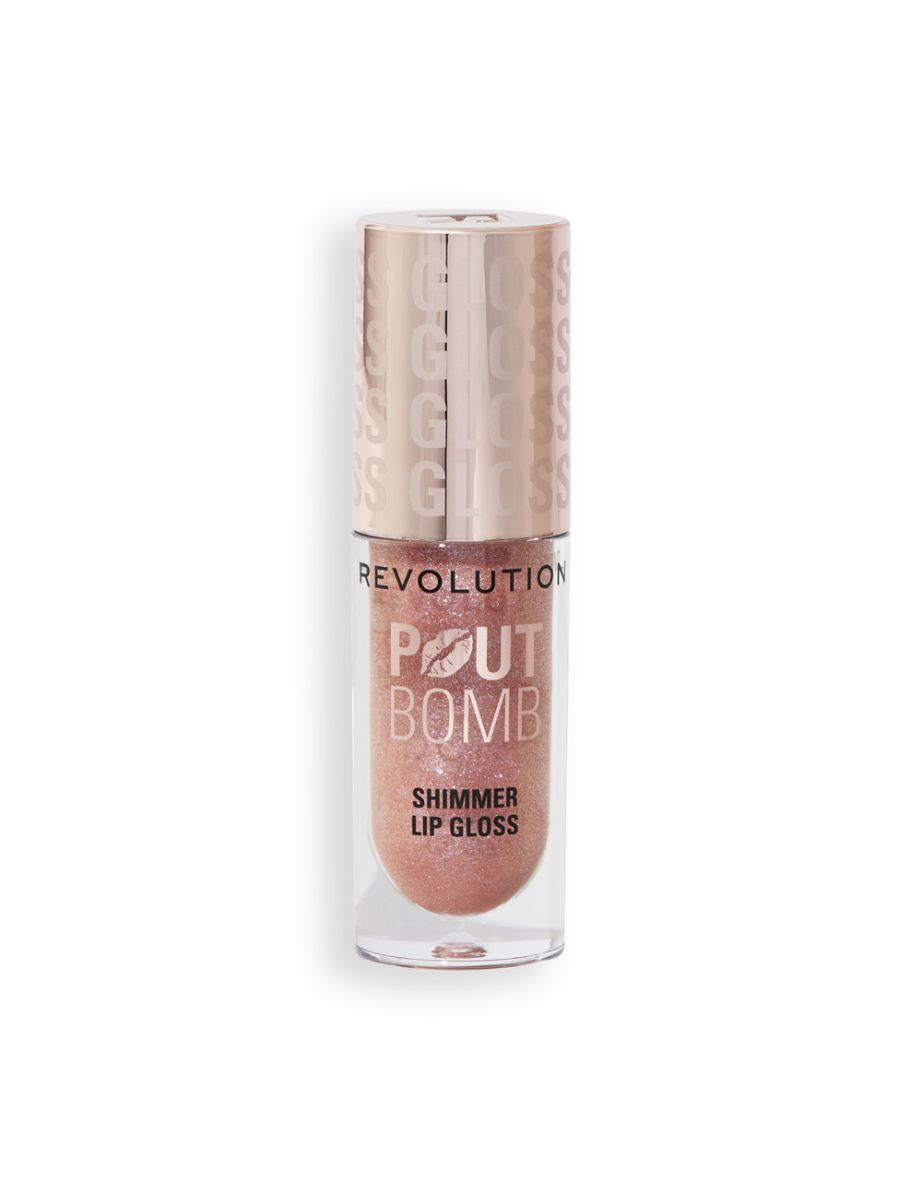 Revolution Pout Bomb Shimmer Gloss Glimmer Nude - 2