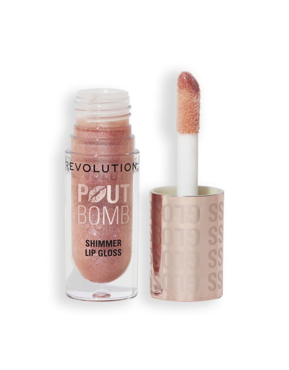 Revolution Pout Bomb Shimmer Gloss Glimmer Nude