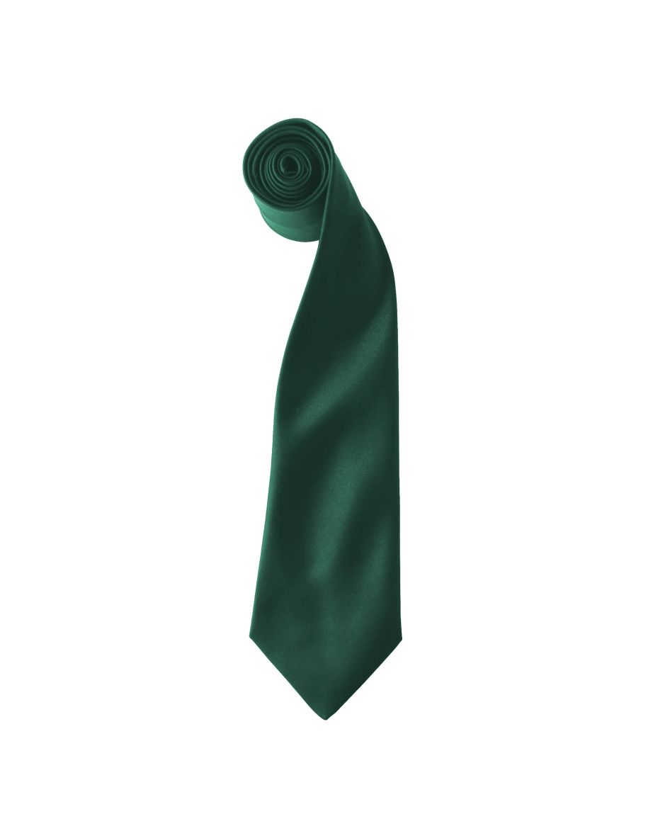 Premier Colours Mens Satin Clip Tie (Pack of 2) - Bottle
